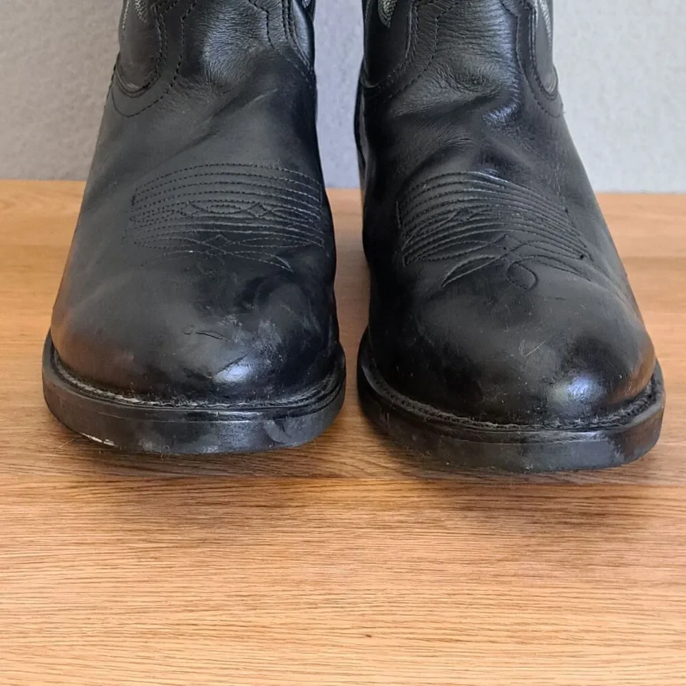 Durango Men’s 10.5 EE Extra Wide Shyloh Black Leather Embroidered Cowboy Boots